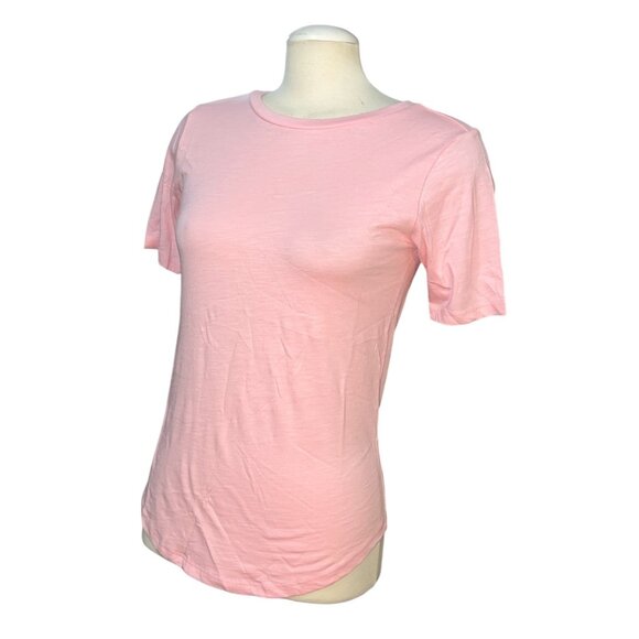 Universal Standard Crewneck Short Sleeve Curved Hem Baby TShirt Sz 4XS (00-0 XS) - Picture 2 of 6